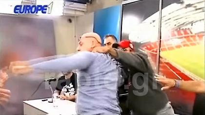 Οπαδός του ΠΑΟΚ, έκανε «ντου» στην εκπομπή του Ραπτόπουλου (video)
