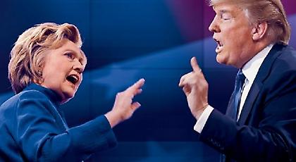 ΗΠΑ: Κλείνει η ψαλίδα μεταξύ Κλίντον και Τραμπ