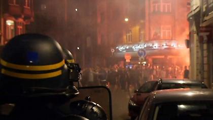 Άγριο ξύλο Ουκρανών με οπαδούς της Φέγενορντ (video)