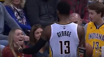 Χτύπησε φίλαθλο με σουτ και αποβλήθηκε ο Τζορτζ (video)