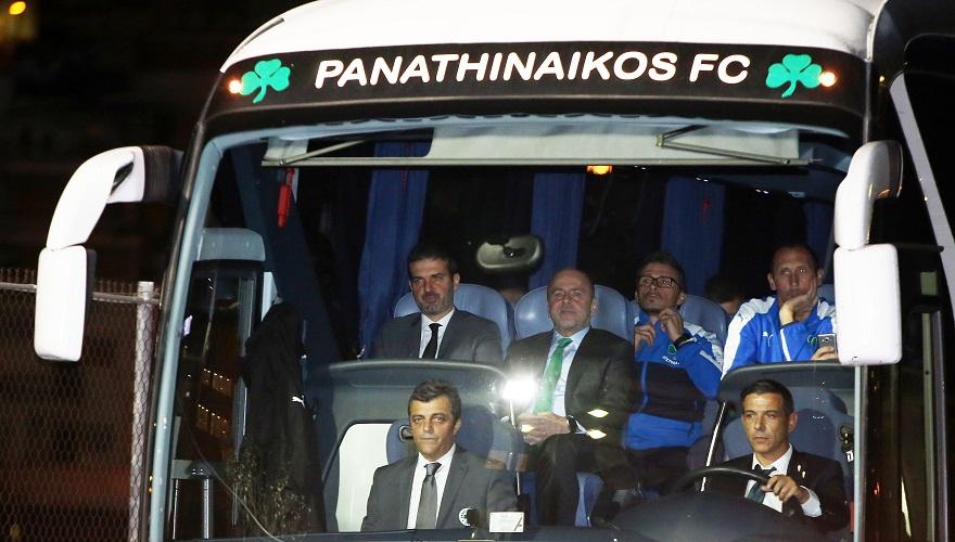 Έφτασε στο Καραϊσκάκη η αποστολή του Παναθηναϊκού