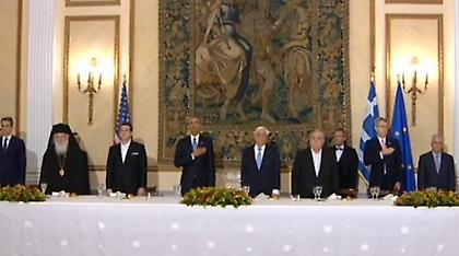 Στο Προεδρικό Μέγαρο ο Ομπάμα για το δείπνο προς τιμήν του