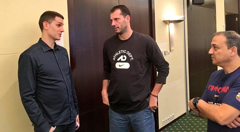 Επίσκεψη Κακιούζη στο ξενοδοχείο της Μπαρτσελόνα (pic)