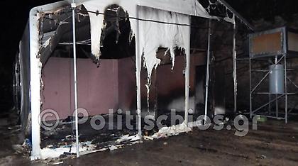 Βίντεο: Νύχτα επεισοδίων στον καταυλισμό της Χίου