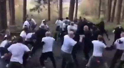 Άγριο ξύλο σε ραντεβού οπαδών στο… δάσος! (video)