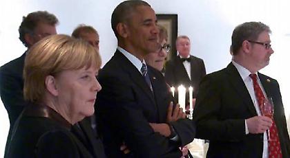 Η Μέρκελ αποχαιρέτισε τον Ομπάμα με τζαζ και το «Take Five» (video)