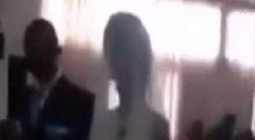 Ερωμένη εμφανίστηκε με νυφικό στο γάμο του καλού της! (video)