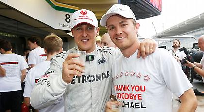 Η συγκινητική αφιέρωση του Ρόσμπεργκ στον Σουμάχερ