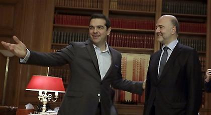 Μοσκοβισί και Τσίπρας συμφωνούν για αίσια έκβαση της δεύτερης αξιολόγησης