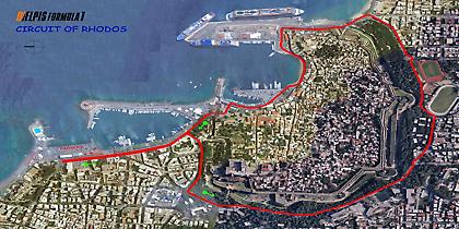 Ετοιμο το κέντρο της Ρόδου για αγώνα αυτοκινήτων ξανά