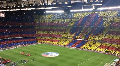 Φοβερό κορεό στο Καμπ Νου για το «κλάσικο» (video)