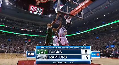 Η φοβερή τάπα που δέχτηκε ο Αντετοκούνμπο (video)