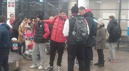 Έφτασε Κάουνας ο Ολυμπιακός (pics)