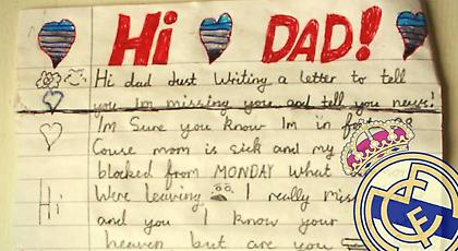 Συγκινεί και αναζητείται ο μικρός οπαδός της Ρεάλ που έστειλε γράμμα στο νεκρό μπαμπά του! (pic)