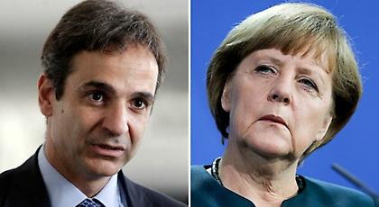 Ολιγόλεπτη συνάντηση Μητσοτάκη – Μέρκελ