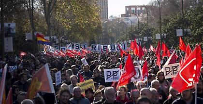 Μεγάλη διαδήλωση κατά της λιτότητας στη Μαδρίτη