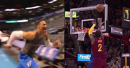 ΕΠΟΣ: Ο Γουέστμπρουκ πανηγυρίζει την ήττα των Γουόριορς και του Ντουράντ (video)