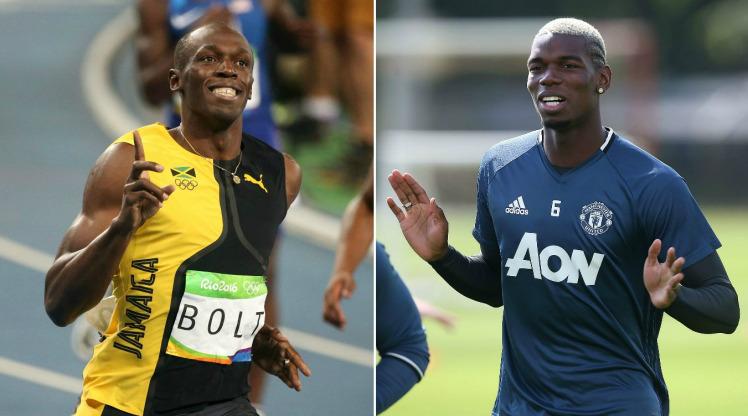 Η απίθανη χειραψία Πογκμπά-Μπολτ για το νέος έτος (video)