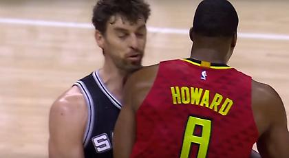 Αντιαθλητικό χτύπημα Χάουαρντ στον Γκασόλ (video)