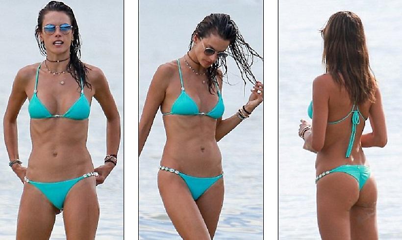 Ζάλισε με το γαλάζιο μπικίνι η Αλεσάντρα Αμπρόζιο (pics)