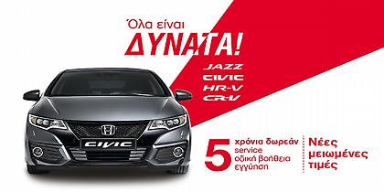 Η Honda μειώνει τις τιμές