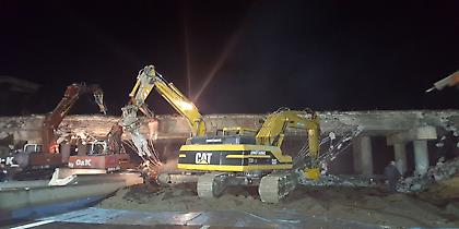 Ασφαλτόστρωση στον κόμβο Κιάτου