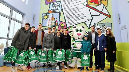 Ο Παναθηναϊκός δίπλα στους μικρούς «ήρωες»