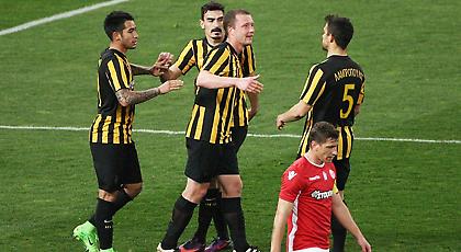 Τα στιγμιότυπα του ΑΕΚ-Πλατανιάς