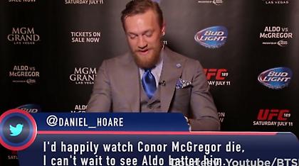 Ο ΜακΓκρέγκορ διαβάζει tweets που τον κράζουν και απαντά (video)