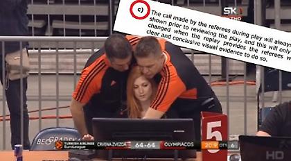 Φωνάζουν οι Σέρβοι για το instant replay στο Ερ. Αστέρας-Ολυμπιακός
