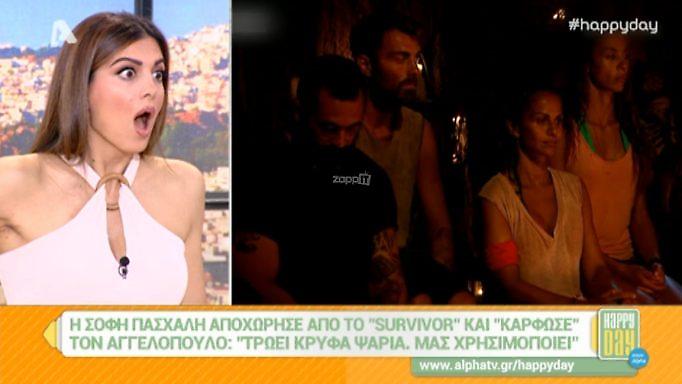 Άφωνοι στο Happy Day με τις «κατηγορίες» της Σόφης Πασχάλη για τον Γιώργο Αγγελόπουλο στο Survivor