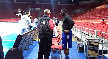 Η προπόνηση του Ολυμπιακού και ο… Ντάνστον (pics & video)