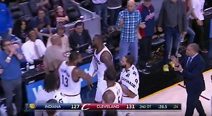 Άγριος καβγάς Λεμπρόν με Τρίσταν Τόμπσον (video)