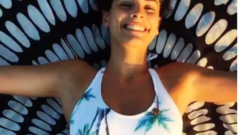 Η Xριστίνα Μπόμπα στις παραλίες του Άγιου Δομίνικου (video-pics)