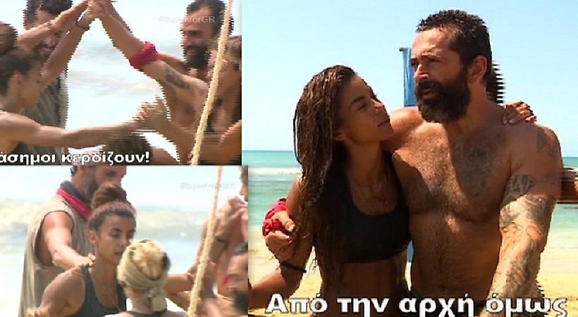 «Survivor»: Το έπαθλο στην ομάδα των «Διασήμων» - Δείτε πώς αντέδρασε η ομάδα όταν η Ειρήνη κέρδισε