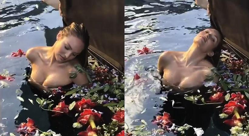 Η Candice Swanepoel θα σας αποπροσανατολίζει από το πασχαλινό τραπέζι (pics/video)