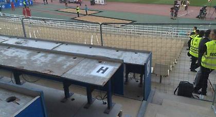 Κάγκελα περιμετρικά των δημοσιογραφικών στο ΟΑΚΑ