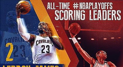 Ξεπέρασε τον Τζαμπάρ και… κυνηγάει τον Τζόρνταν ο ΛεΜπρόν