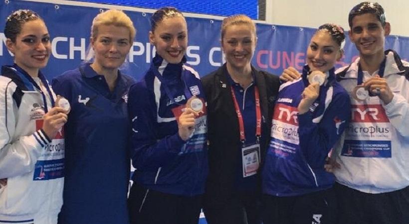 Βάθρο για Πλατανιώτη-Παπάζογλου, ντεμπούτο για μικτό ντουέτο στο Ευρωπαϊκό Κύπελλο