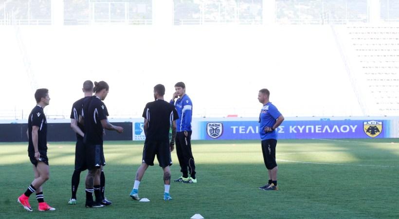 Η τελευταία προπόνηση του ΠΑΟΚ πριν τον τελικό (pics/video)