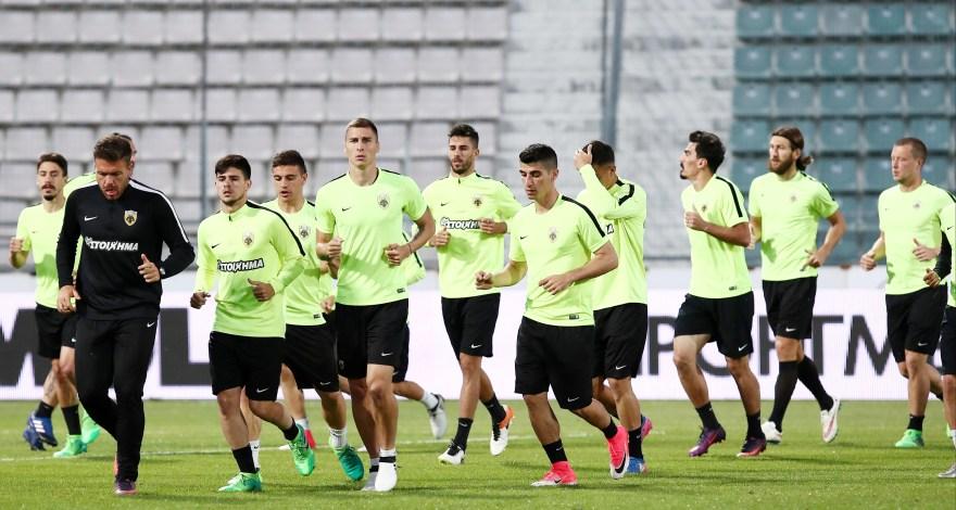 Χωρίς απρόοπτα η τελευταία προπόνηση της ΑΕΚ