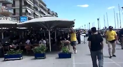 Κιτρινόμαυρη κερκίδα τα… τσιπουράδικα του Βόλου (video)