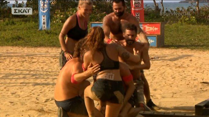 Survivor: Ο έξαλλος πανηγυρισμός του Ντάνου με την Βαλαβάνη στα χέρια!