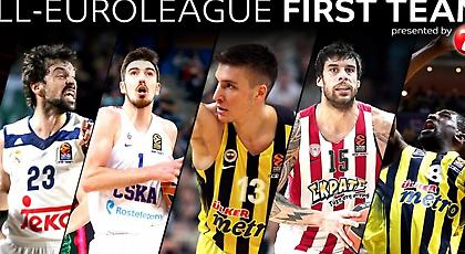 Με Πρίντεζη χωρίς Σπανούλη η καλύτερη πεντάδα της φετινής Ευρωλίγκας (video)