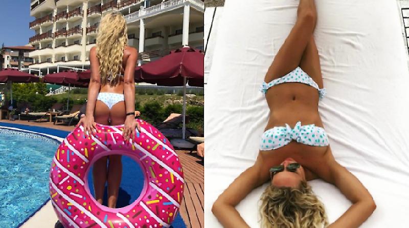 Όπως την γέννησε η μαμά της, με ένα κασκόλ στα επίμαχα, πανηγύρισε το πρωτάθλημα της Σπάρτακ (pics)