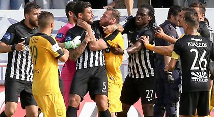 Σύρραξη των παικτών και κόκκινες κάρτες στο ΟΦΗ-Άρης!