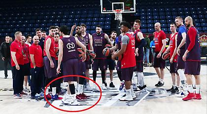 Με δεμένο πόδι στην προπόνηση της ΤΣΣΚΑ ο Τεόντοσιτς (pics)