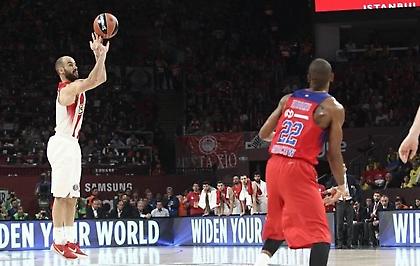 Ολυμπιακός: Φοβερό ρεκόρ τριπόντων σε Final 4!