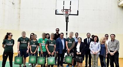 Εγκαινιάστηκε το γήπεδο μπάσκετ στο Κατάστημα Κράτησης Ανηλίκων Κορίνθου