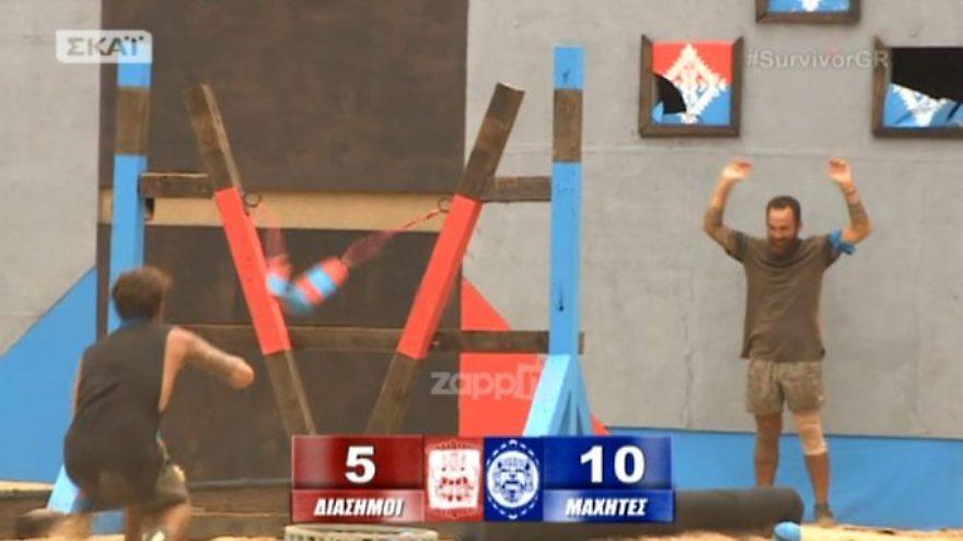 Survivor: Οι Μαχητές πήραν το έπαθλο… καθαριότητας από τους Διάσημους με 10-5